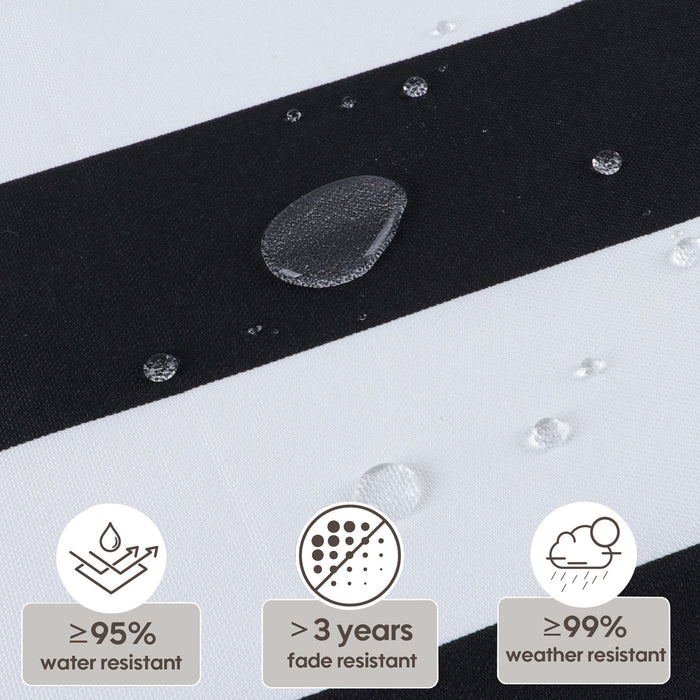 2 Piece High Back Patio Chair Cushion Set, Tufted Adirondack And Rocking Chair Cushions