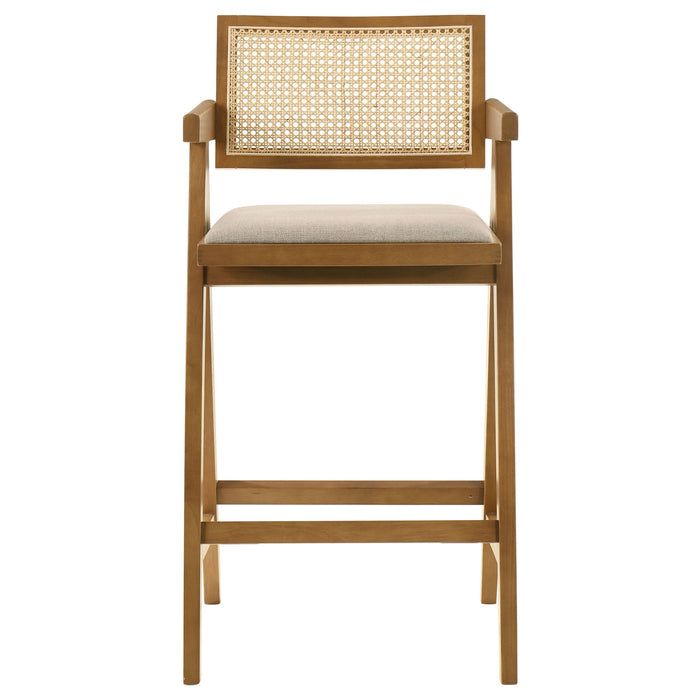 Remy - Bar Chair (Set of 2) With Upholstery - Walnut