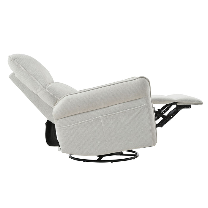 270° Power Swivel Rocker Glider Recliner Chair With USB Ports