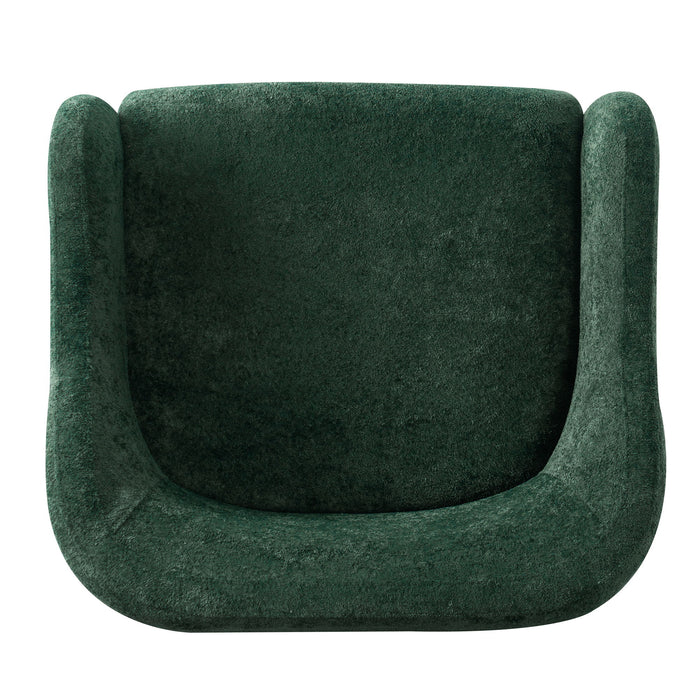 Modern Accent Chair With Recessed Arms And Tight Back