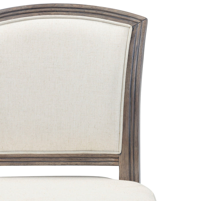 Stool With Upholstered Seat And Back