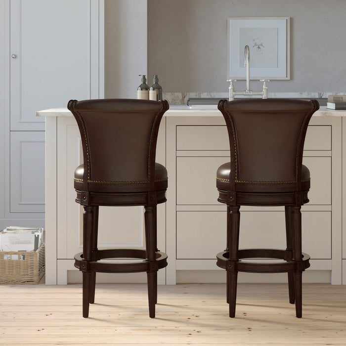 Swivel Barstool With High-Back