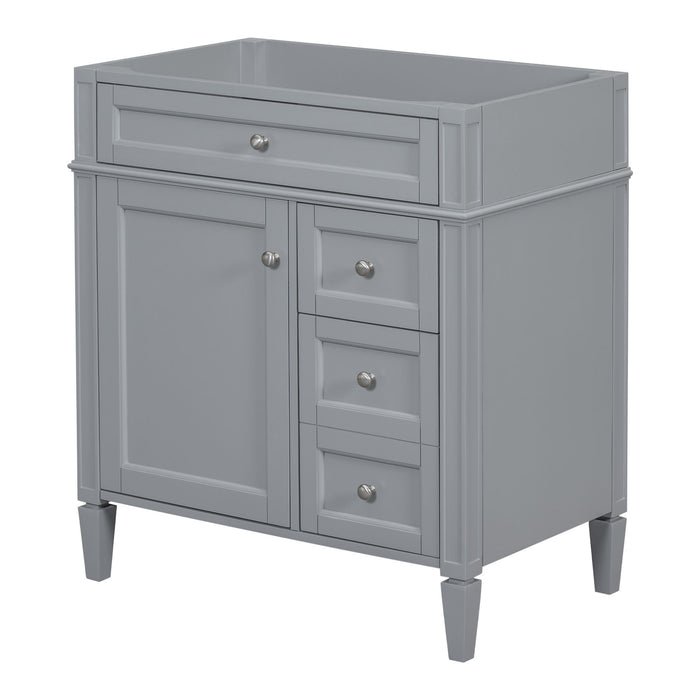 Bathroom Vanity With 2 Drawers And Tip-Out Drawer, Storage Cabinet