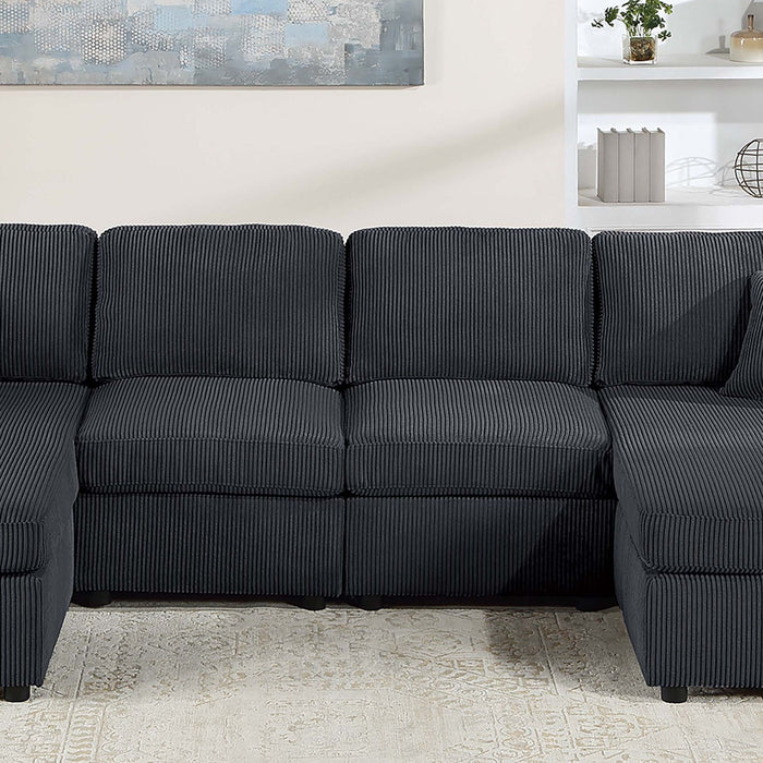 Modern Design Sectional Set With Right And Left Arm Chaise