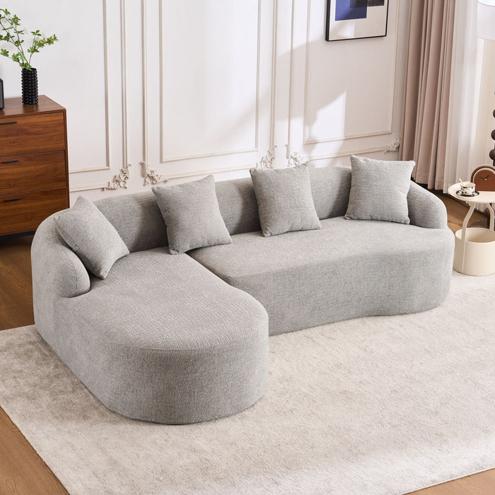 Combined Sofa With 4 Pillows