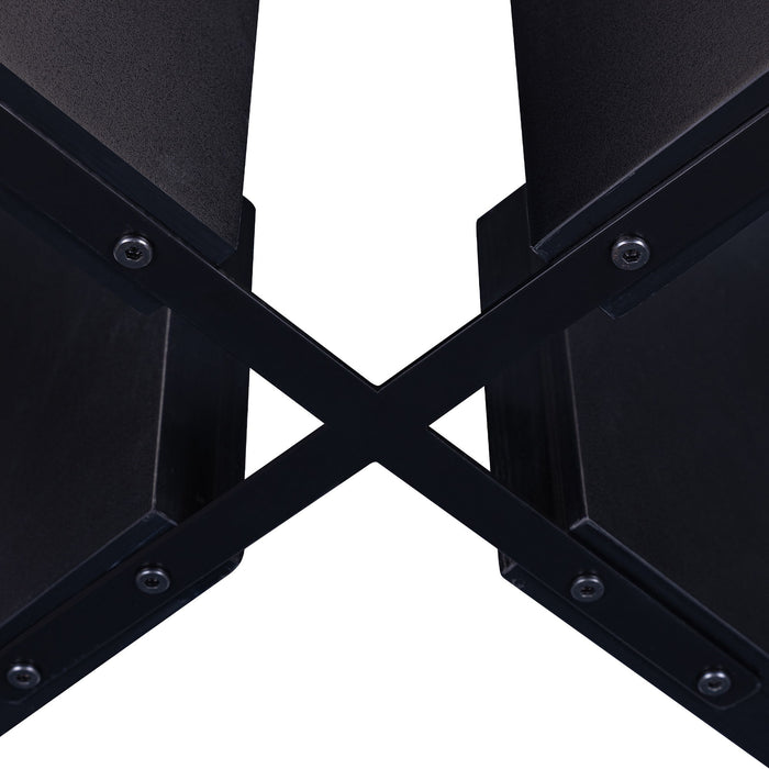 5 Piece Round Dining Table Set, Dining Table And 4 Upholstered Chairs For Dining Room, Kitchen Room, Living Room - White / Gray