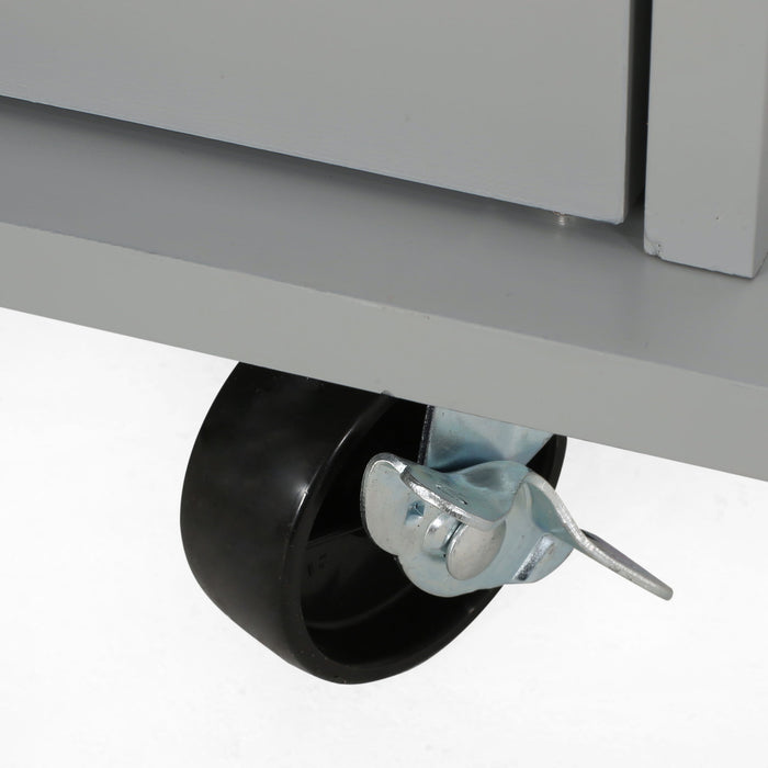 Yohaan - Contemporary Kitchen Cart With Wheels