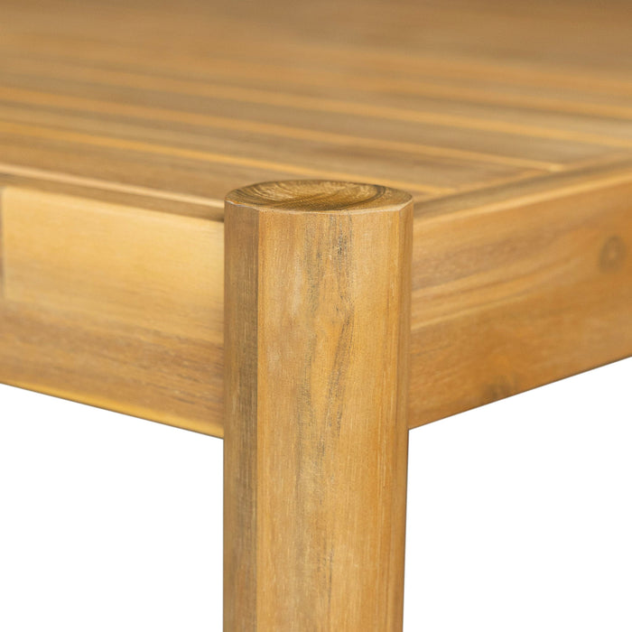 Classic Patio Dining Table, Acacia Wood - Light Teak