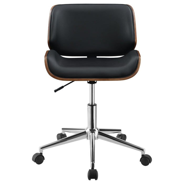 Swivel Office Chair With Adjustable Height - Black
