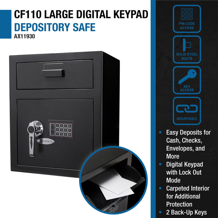 Durable Keypad Depository Safe