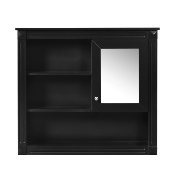 Wall-Mounted Bathroom Cabinet With Mirror And Adjustable Shelves