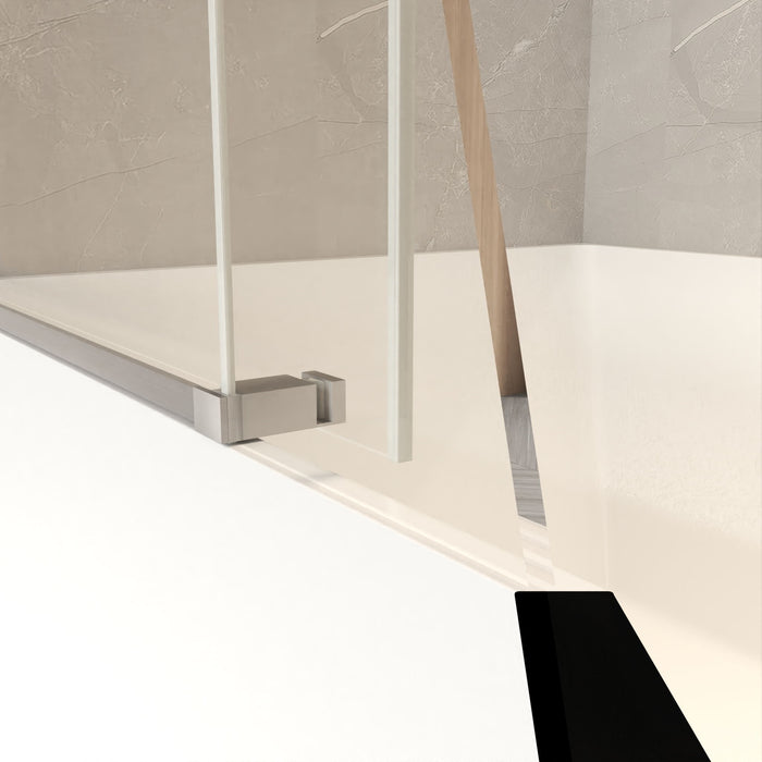 Frameless Sliding Bathtub Door With Frame
