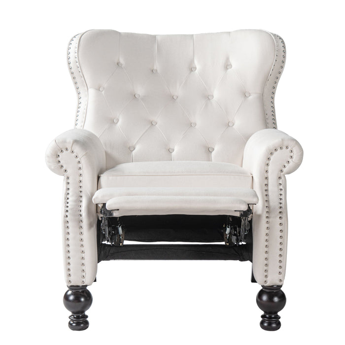 Modern Manual Push Back Recliner Chair