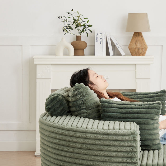 Swivel Chair With 360° Rotation For Living Room