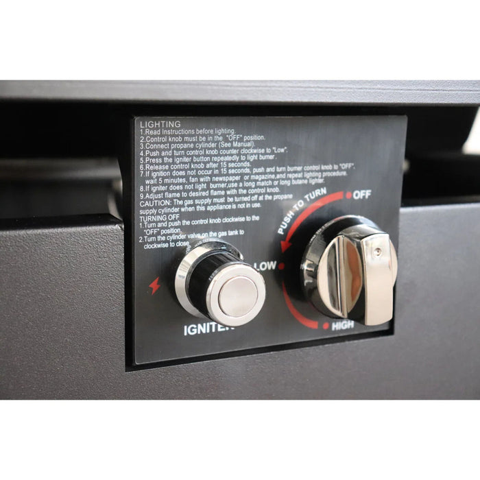 Rectangular Fire Pit With Frame Elegant Design