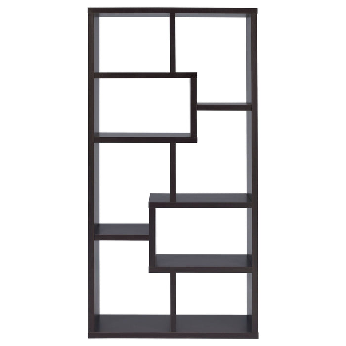 8 Shelf Geometric Bookcase