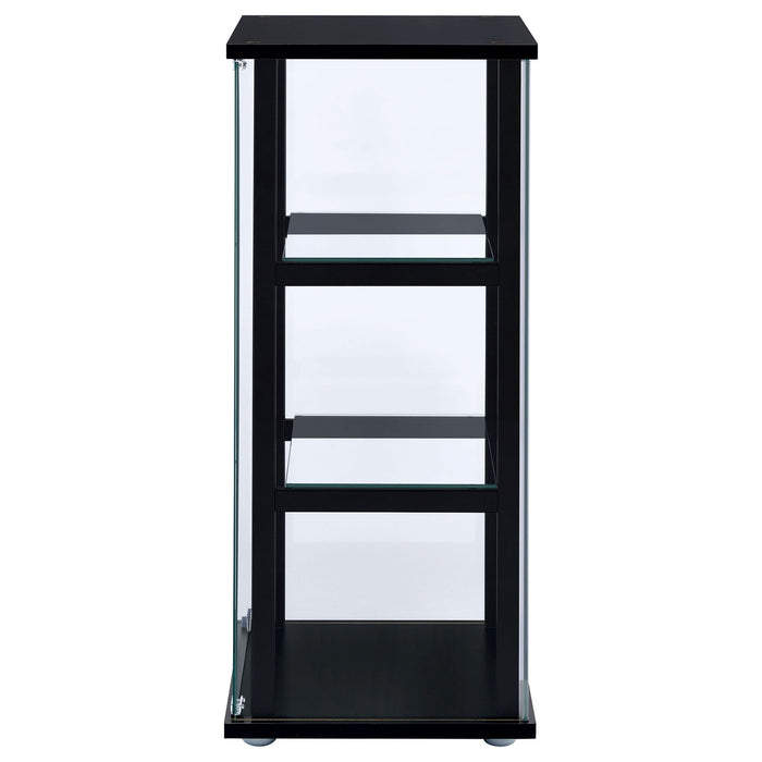 Callie - 3 Shelf Curio Cabinet - Black