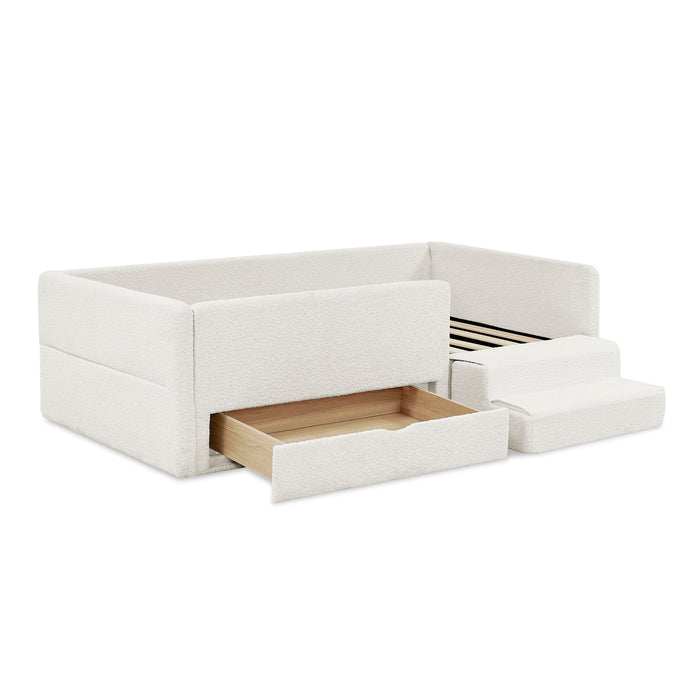 Safe Kids Bed With Guardrails And Storage