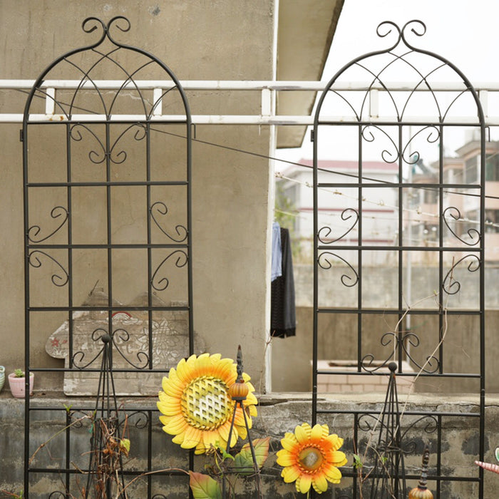 Metal Garden Rustproof Trellis For Climbing Plants Outdoor Flower Support