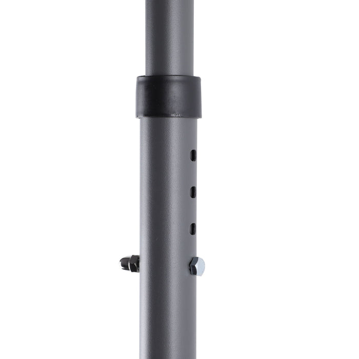 Manual Retractable Patio Awning, UV Resistant Polyester Sun Shade With No Drill Installation