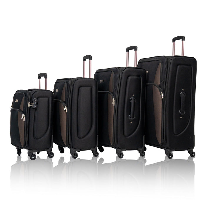 4 Piece Set Softshell Luggage