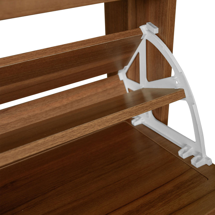 Allen - Rattan 2 Door 1 Drawer Cabinet Shoe Rack For Entrance