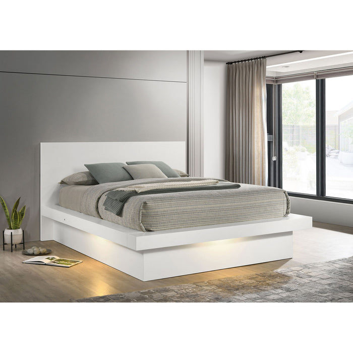 Tokyo - LED Panel Bed With Structured Headboard