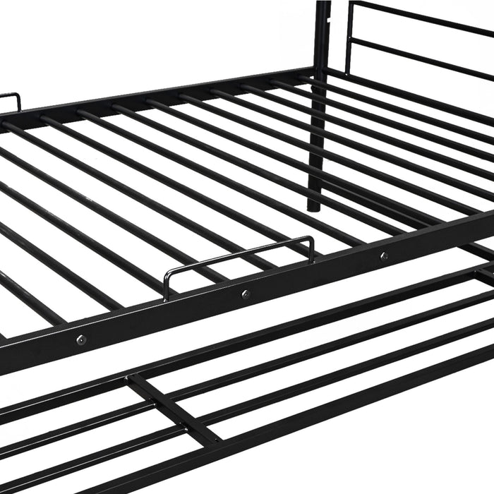 Metal Bunk Bed & Shelf And Guardrails