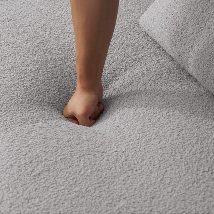 Curved 4 Seater Full Compression Sponge Sofa