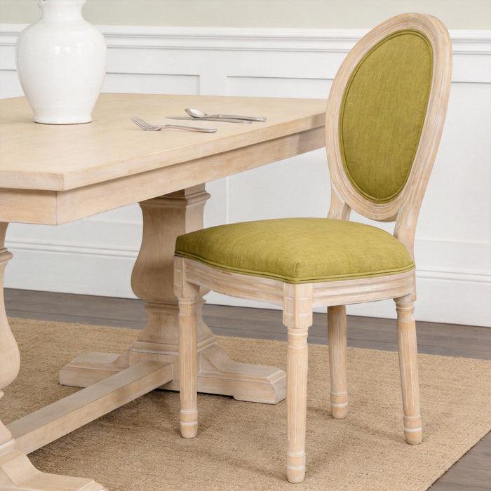 Upholstered With Round Back Dining Chairs (Set of 2)