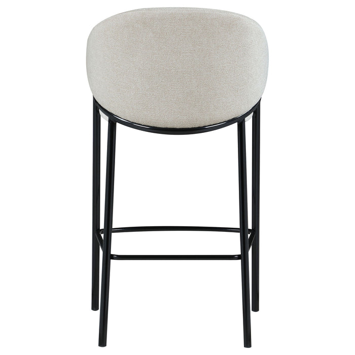 Sloped Arm Bar Stools (Set of 2) - Beige