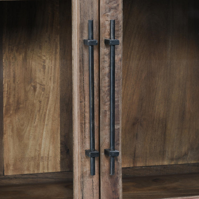 Zion - Reclaimed Wood Tall Cabinet - Natural
