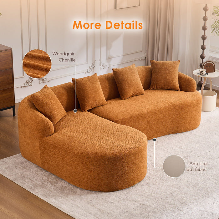 Combined Sofa With 4 Pillows
