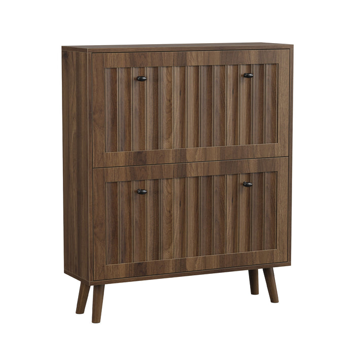Shoe Cabinet, Storage Unit For Hallways - Walnut