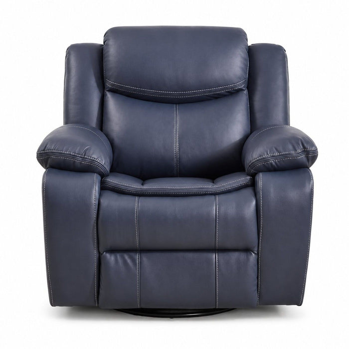 Rocker Recliner Chair With Manual Recline And 360° Swivel Base