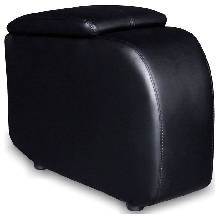 Greenfield - 3 Seater Home Theater With 2 Wedge Consoles - Black