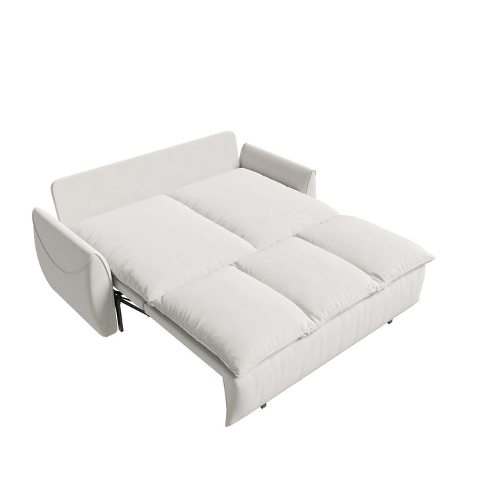 Pull Out Sofa Bed, 3 Seat Convertible Sleeper Sofa With 2 In 1 Pillow And Blanket Set