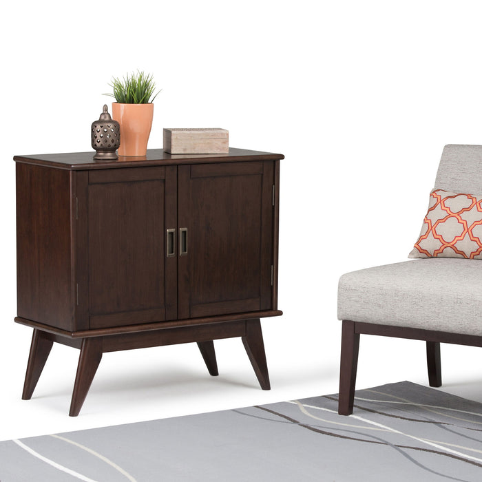 Draper - Low Storage Cabinet - Medium Auburn Brown