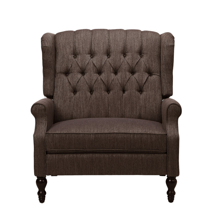 Dunham - Contemporary Fabric Tufted Oversized Pushback Recliner
