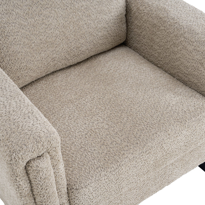 Upholstered Accent Armchair With Square Arm