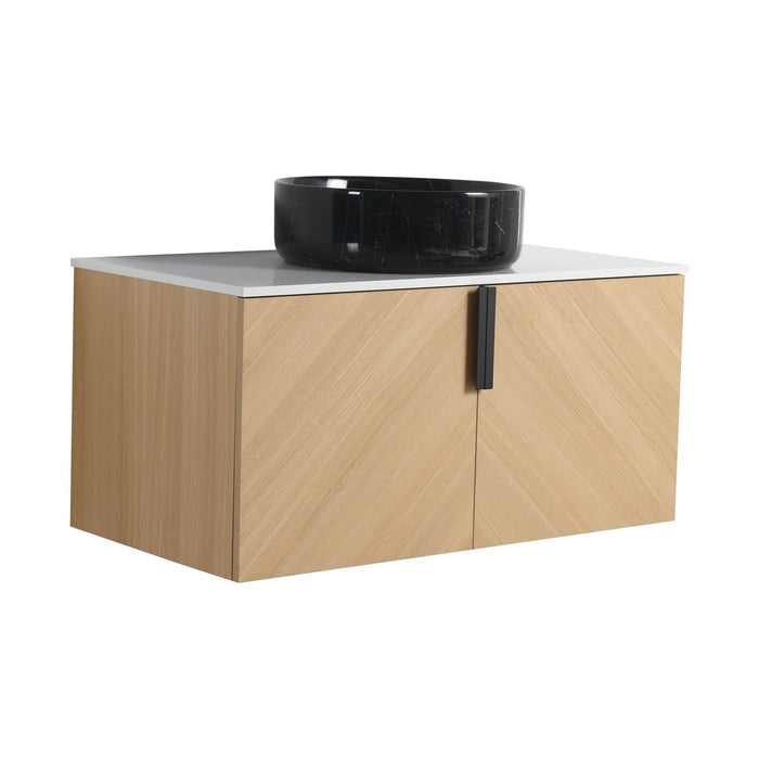 Wall Mounted Bathroom Vanity & Art Sink
