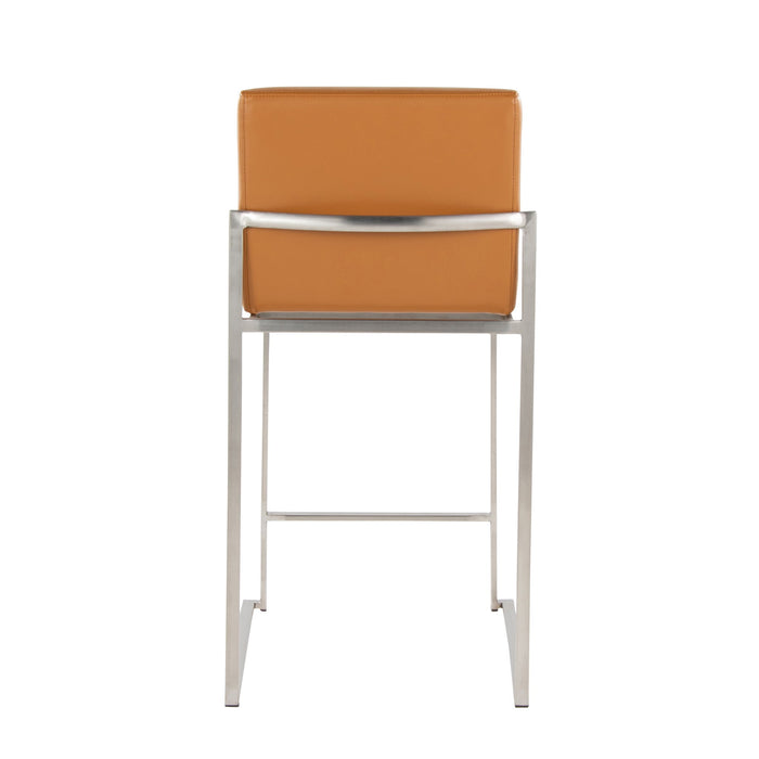 Fuji - Contemporary High Back Barstool (Set of 2)