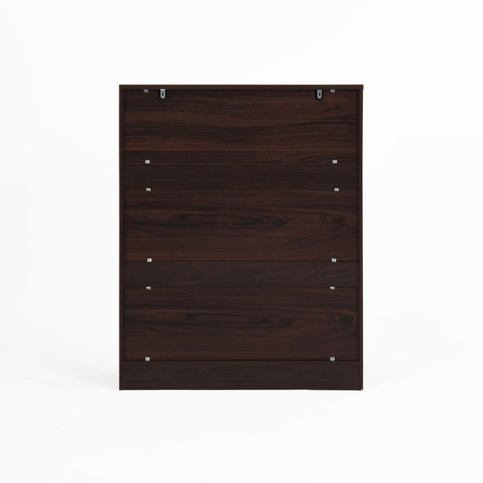 Freestanding Wooden Shoe Cabinet, 4 Tier Organizer With Drawer