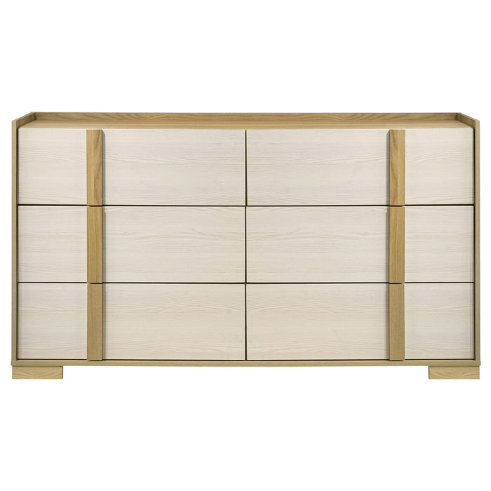 Lincoln - 6 Drawer Dresser - Natural