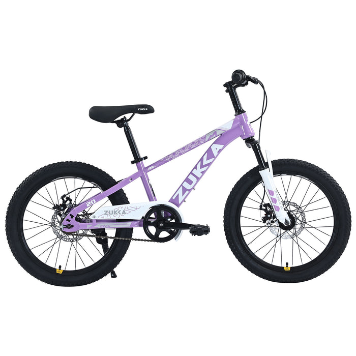 Zukka - 20" Mountain Bike With Adjustable Saddle And Suspension Fork