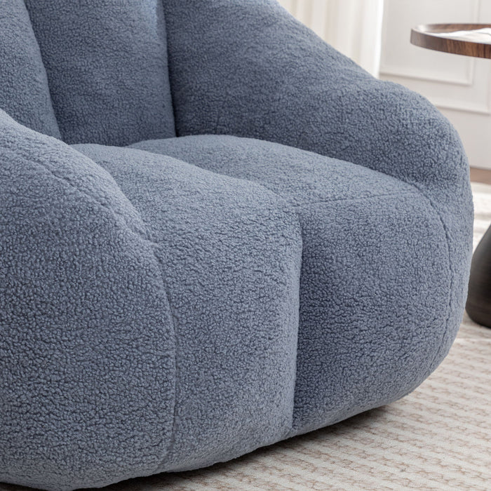 Comfy Bean Bag Chair With Memory Foam Filler, Tufted Soft