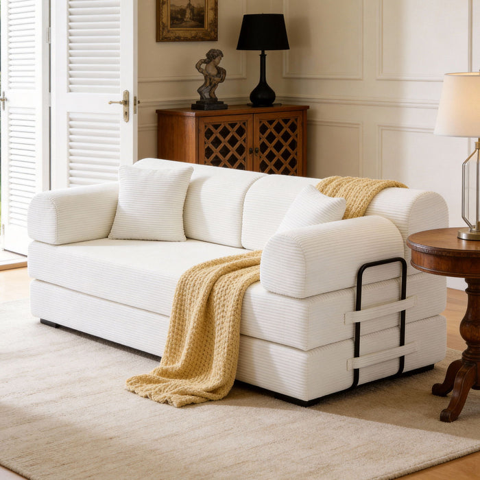 Convertible Sleeper Sofa Bed, Floor Lounge Couch For Living Room