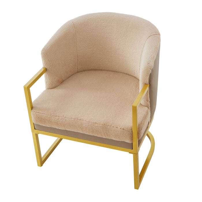 Upholstered Reading Accent Armchair For Living Room