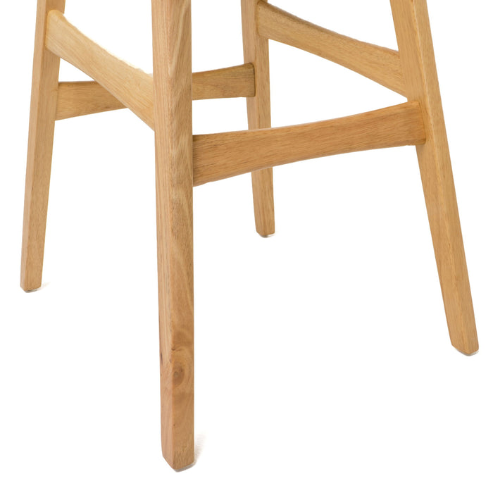 Modern Bar Stool Set With Upholstered Seating