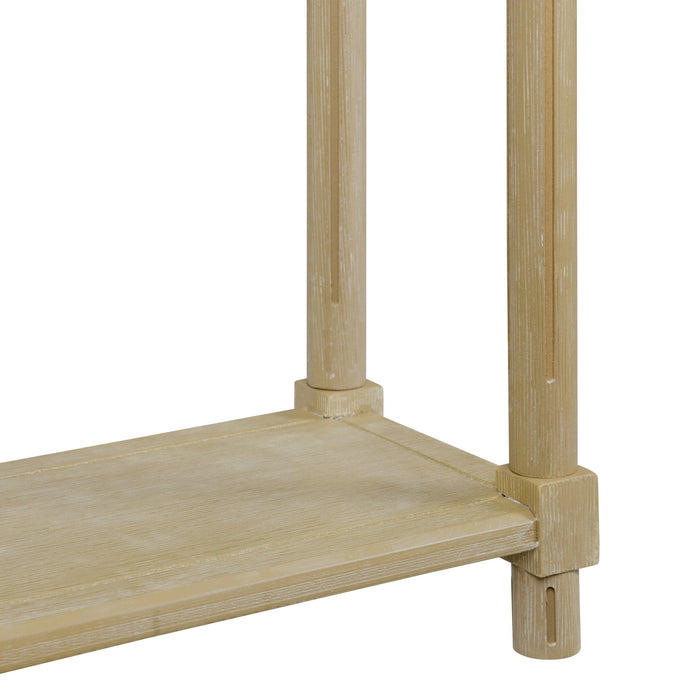 Narrow Side End Tables With Shelf (Set of 2)